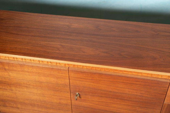 Image 1 of Japandi walnoot dressoir gerenoveerd, midmod 70s sideboard