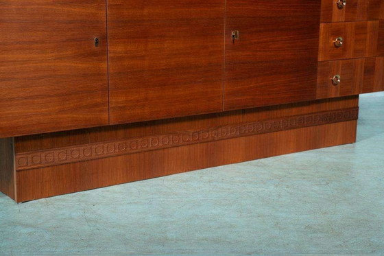 Image 1 of Japandi walnoot dressoir gerenoveerd, midmod 70s sideboard