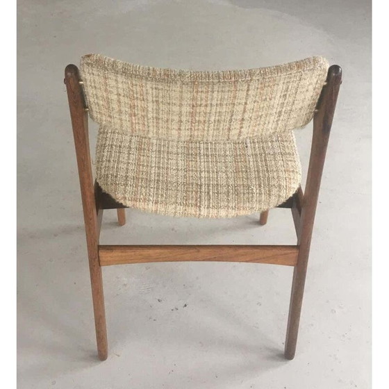 Image 1 of Set van 6 stoelen en een paar vintage fauteuils in rozenhout van Erik Buch