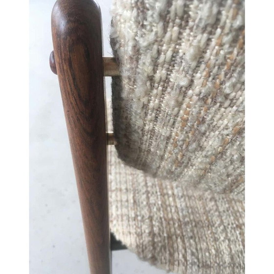 Image 1 of Set van 6 stoelen en een paar vintage fauteuils in rozenhout van Erik Buch