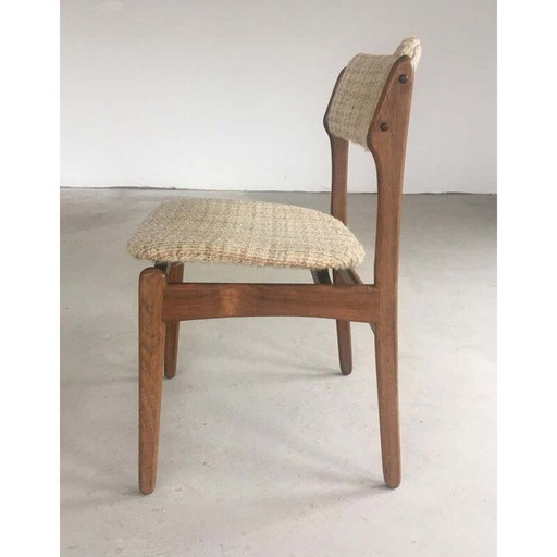 Set van 6 stoelen en een paar vintage fauteuils in rozenhout van Erik Buch