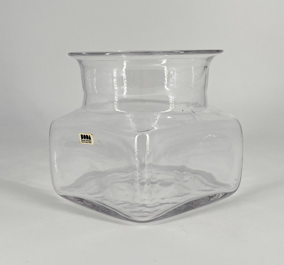 Image 1 of Kosta Boda glazen pot "Sill i kvadrat" Ontwerp door Signe Persson-Melin