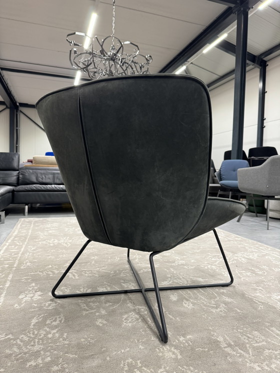 Image 1 of Rolf Benz 383 Fauteuil aniline leer zwart