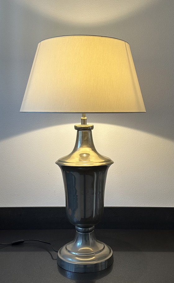 Image 1 of 2X Lamp Met Witte Kap