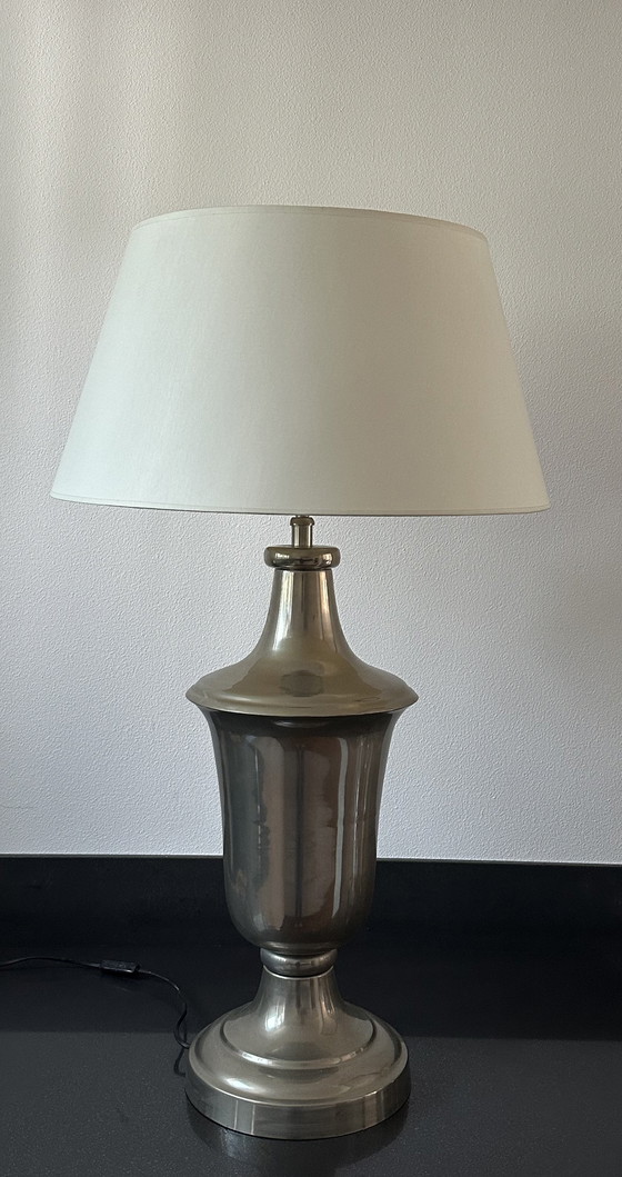 Image 1 of 2X Lamp Met Witte Kap