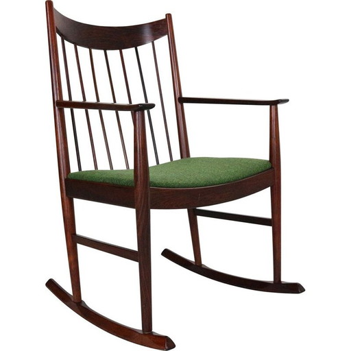 Vintage schommelstoel van Helga Sibast voor Sibast, Denemarken 1960