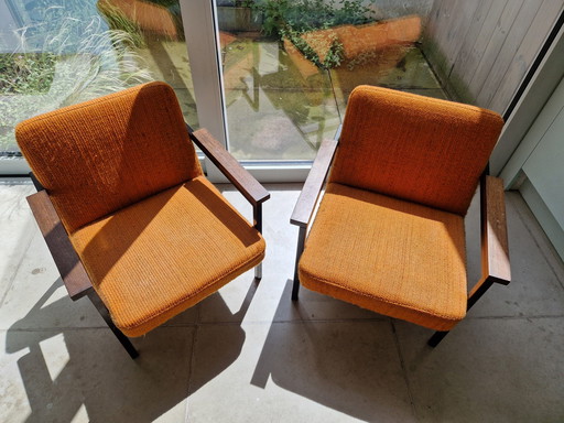 2x Hein Stolle easy chairs SZ30 't Spectrum