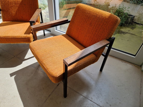 Image 1 of 2x Hein Stolle easy chairs SZ30 't Spectrum