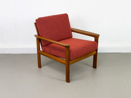 Image 1 of Loungestoel in teak van Sven Ellekaer voor Komfort, 1960S