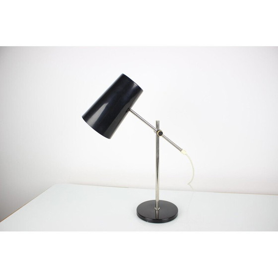 Image 1 of Mid Century zwarte tafellamp, Duitsland 1970