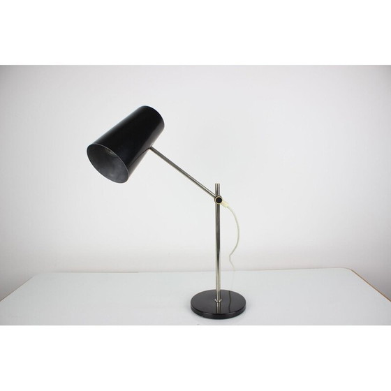 Image 1 of Mid Century zwarte tafellamp, Duitsland 1970