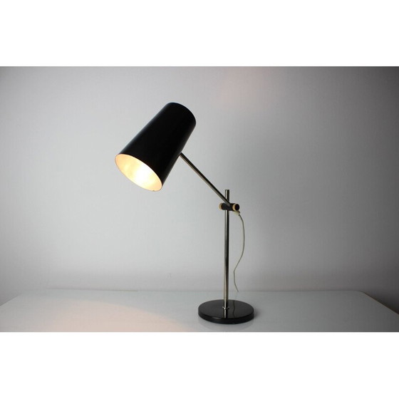 Image 1 of Mid Century zwarte tafellamp, Duitsland 1970