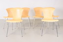 6x Kartell Nihau eetkamerstoelen van Vico Magistretti