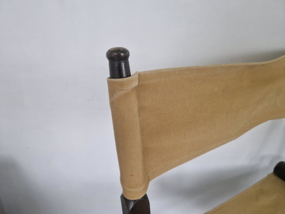 Image 1 of Paar Vintage Safari Directeursstoelen