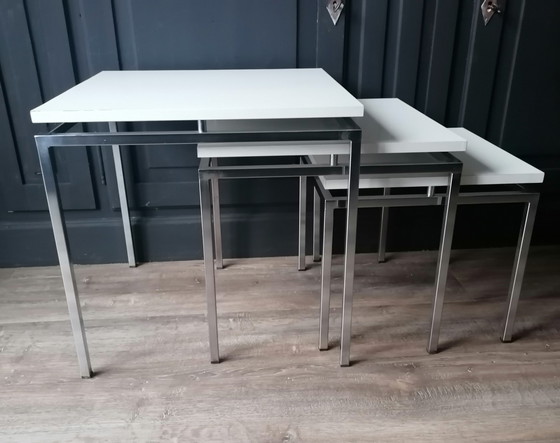 Image 1 of 3x Vintage nestig tables mimiset
