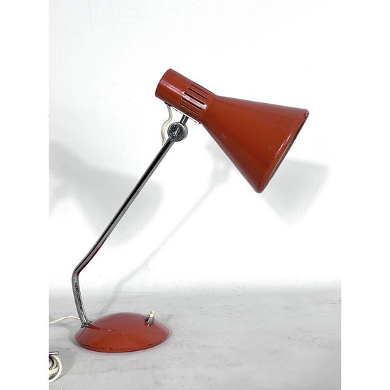 Image 1 of Vintage zalmoranje tafellamp van Stilnovo, 1960