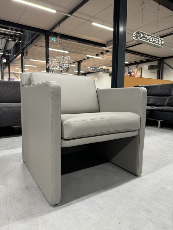 Image 1 of Rolf Benz Ego Club Fauteuil Grijs leer 