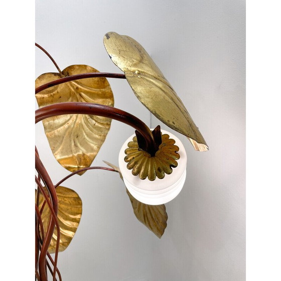 Image 1 of Vintage gouden vloerlamp