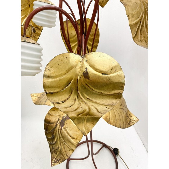 Image 1 of Vintage gouden vloerlamp