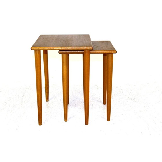 Image 1 of Vintage nesttafels Zweden 1950