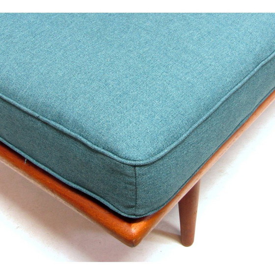 Image 1 of Vintage Minerva 3-zits teakhouten bank van Peter Hvidt en Orla Mølgaard Nielsen voor France et Fils, Denemarken 1950