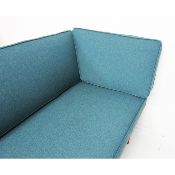 Image 1 of Vintage Minerva 3-zits teakhouten bank van Peter Hvidt en Orla Mølgaard Nielsen voor France et Fils, Denemarken 1950