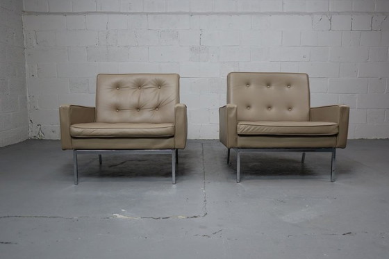 Image 1 of Florence Knoll lounge chairs model 65a for Knoll International