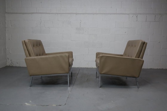 Image 1 of Florence Knoll lounge chairs model 65a for Knoll International