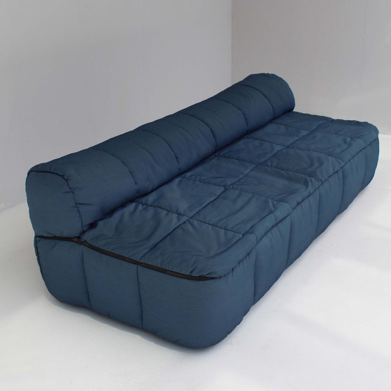 Image 1 of 3-zits Strips sofa ontworpen door Cini Boeri voor Arflex, jaren 1970.