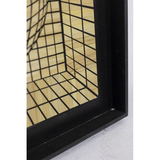 Image 1 of Vintage kinetisch paneel in stro-marqueterie