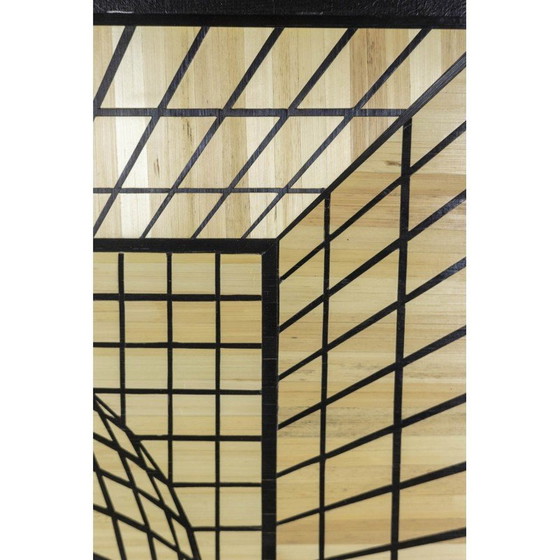 Image 1 of Vintage kinetisch paneel in stro-marqueterie
