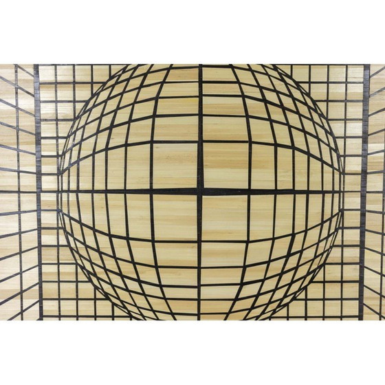 Image 1 of Vintage kinetisch paneel in stro-marqueterie