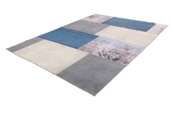 Image 1 of Gepatcht Perzisch Tapijt Hedendaags Ontwerp - Modern Home Decor