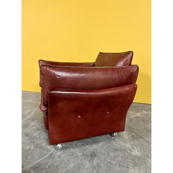 Image 1 of Deense vintage roodleren fauteuil van Svend Skipper, jaren 1970