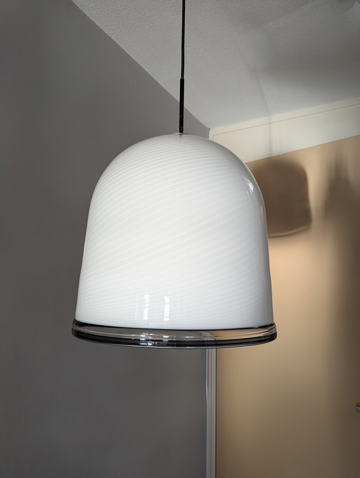 Leucos Murano 'Swirl' Glazen Hanglamp