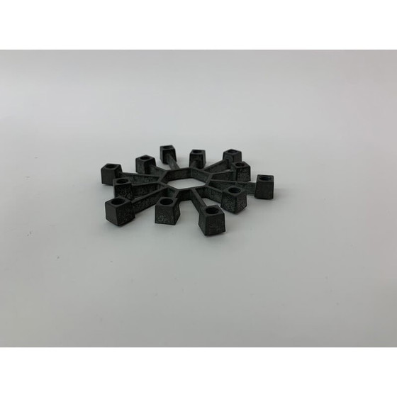 Image 1 of Vintage gietijzeren kandelaar van Jens H. Quistgaard voor Paro, Denemarken 1960