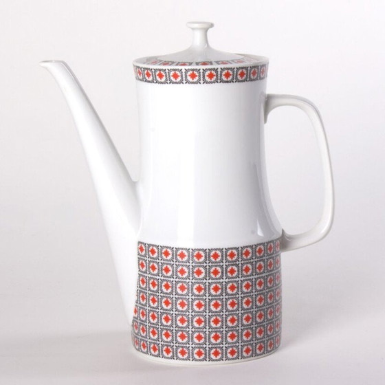 Image 1 of Vintage porseleinen koffieset, Tsjechoslowakije 1960