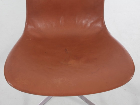 Image 1 of Suite van 4 Scandinavische stoelen Model Pk9 Originele uitgave K. Christiansen