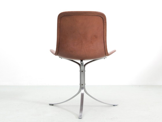 Image 1 of Suite van 4 Scandinavische stoelen Model Pk9 Originele uitgave K. Christiansen