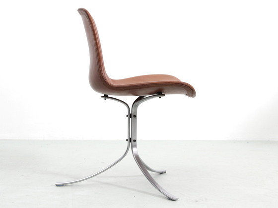 Image 1 of Suite van 4 Scandinavische stoelen Model Pk9 Originele uitgave K. Christiansen