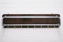 vintage wandkapstok chroom & hout