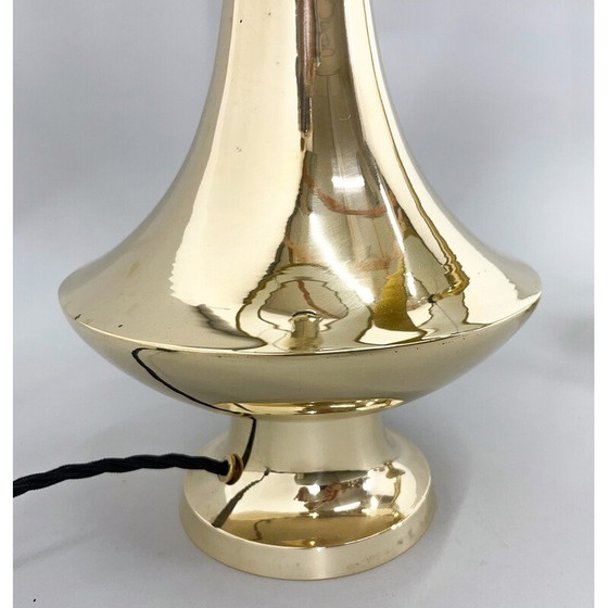 Image 1 of Paar vintage messing tafellampen, 1950