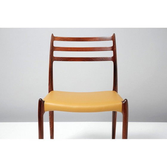 Image 1 of Set van 8 vintage eetkamerstoelen, palissander, model 78, 1962