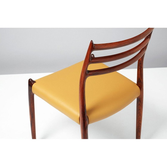 Image 1 of Set van 8 vintage eetkamerstoelen, palissander, model 78, 1962