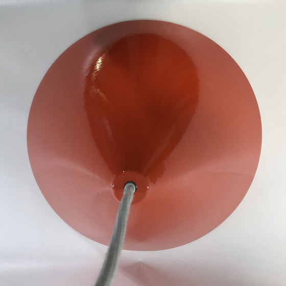 Image 1 of Vintage wit geëmailleerde hanglamp van Arne Jacobsen voor Louis Poulsen, Denemarken 1950