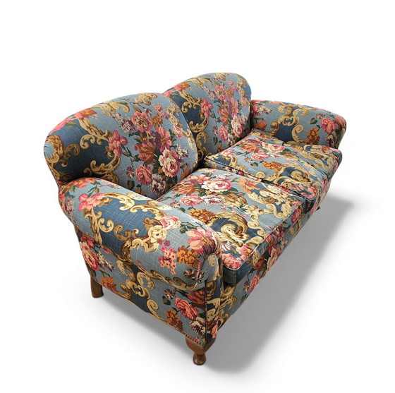 Image 1 of Howard Sons Floral Sofa Verbluffende Staat Gewichtige Sofa 100 Kg Flora Sofa