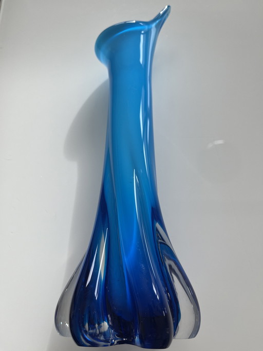 Vintage Empoli Blauwe Calla Vaas