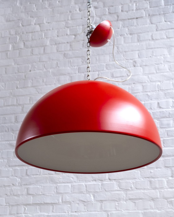 Image 1 of Grote Rode Plafondlamp