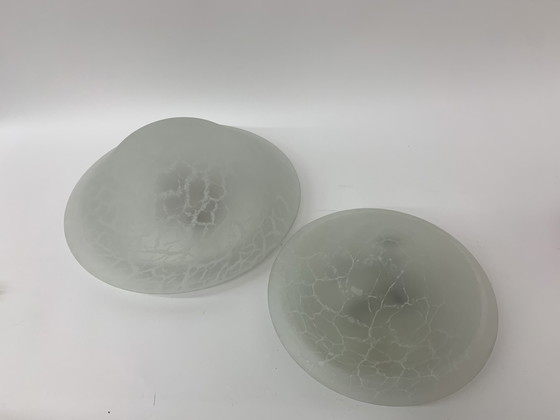 Image 1 of 2x Vintage wand-/plafondlampen - 1970