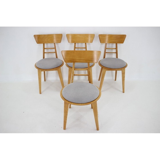 Image 1 of Set van 4 vintage stoelen van Ton, Tsjecho-Slowakije 1980